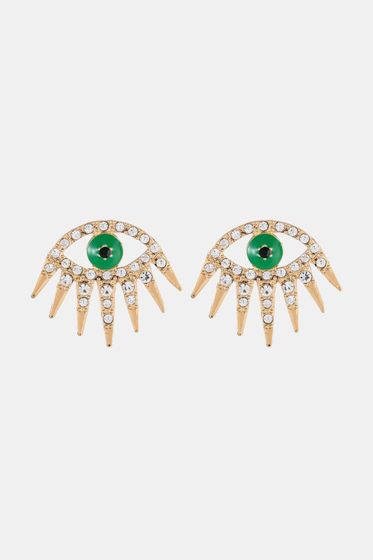 honeybee Mumford's Evil Eye Rhinestone Earrings