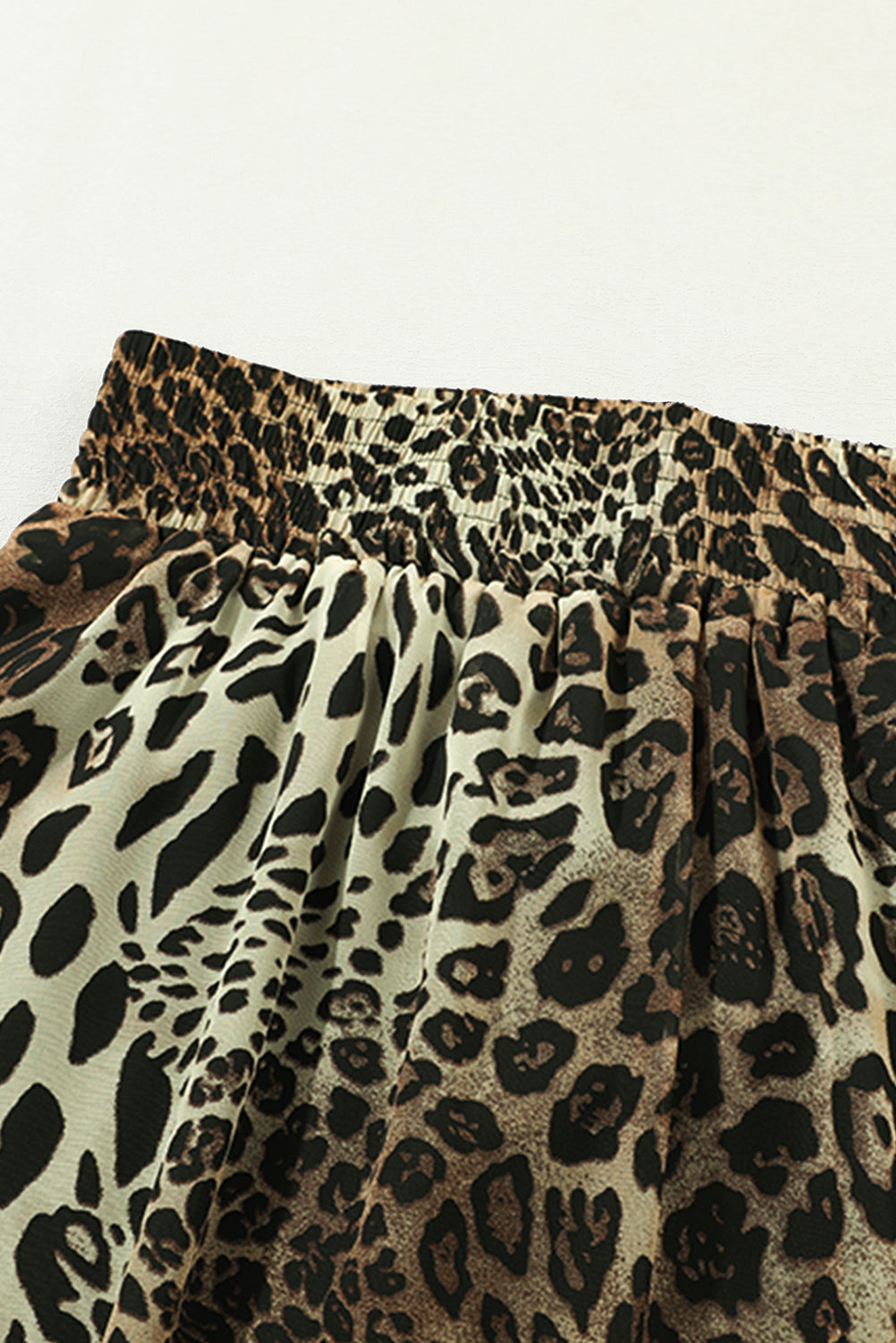 Honeybee Mumford's Smocked Waist Leopard Skirt