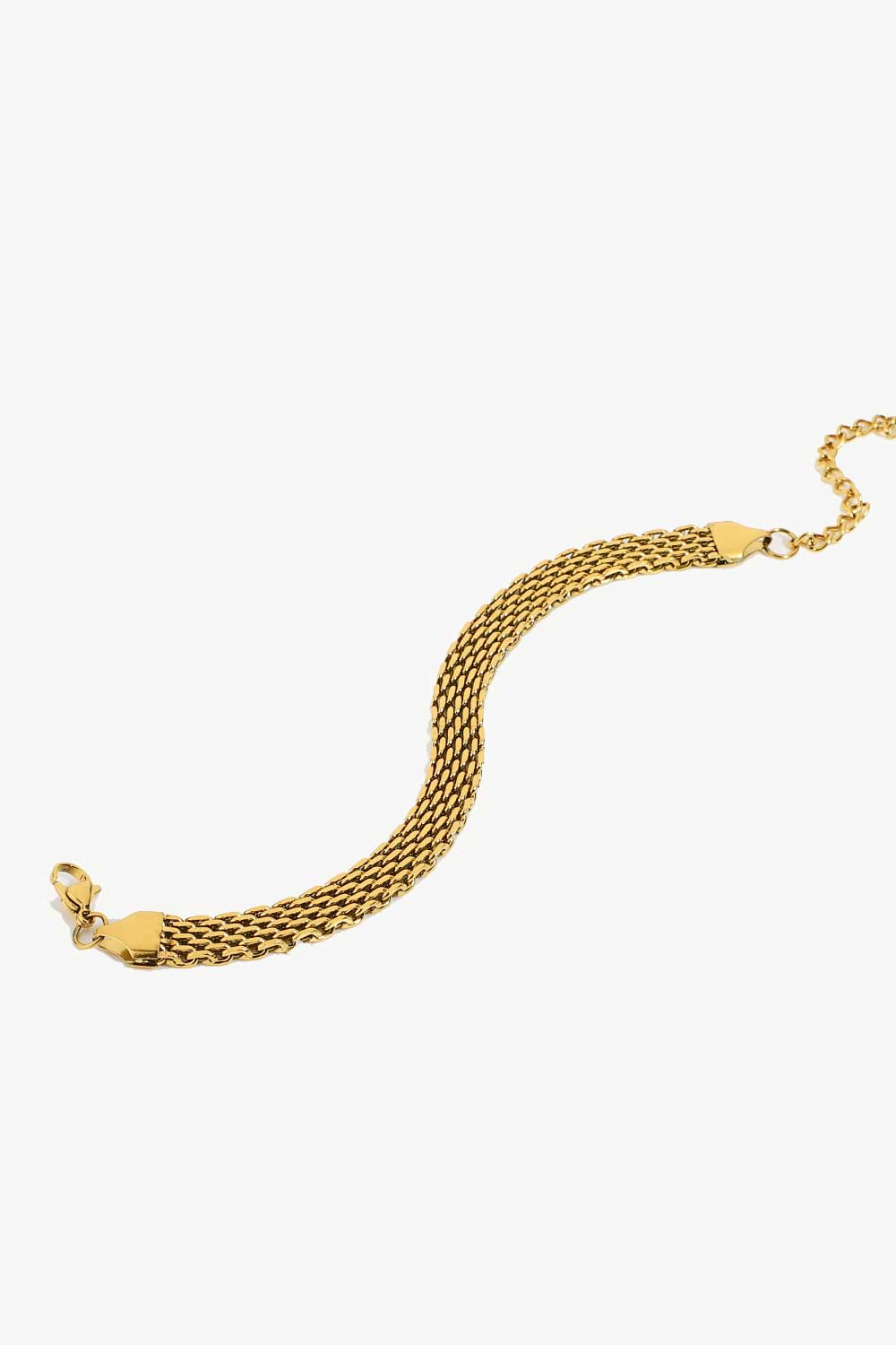 honeybee Mumford's 18K Gold-Plated Wide Chain Bracelet