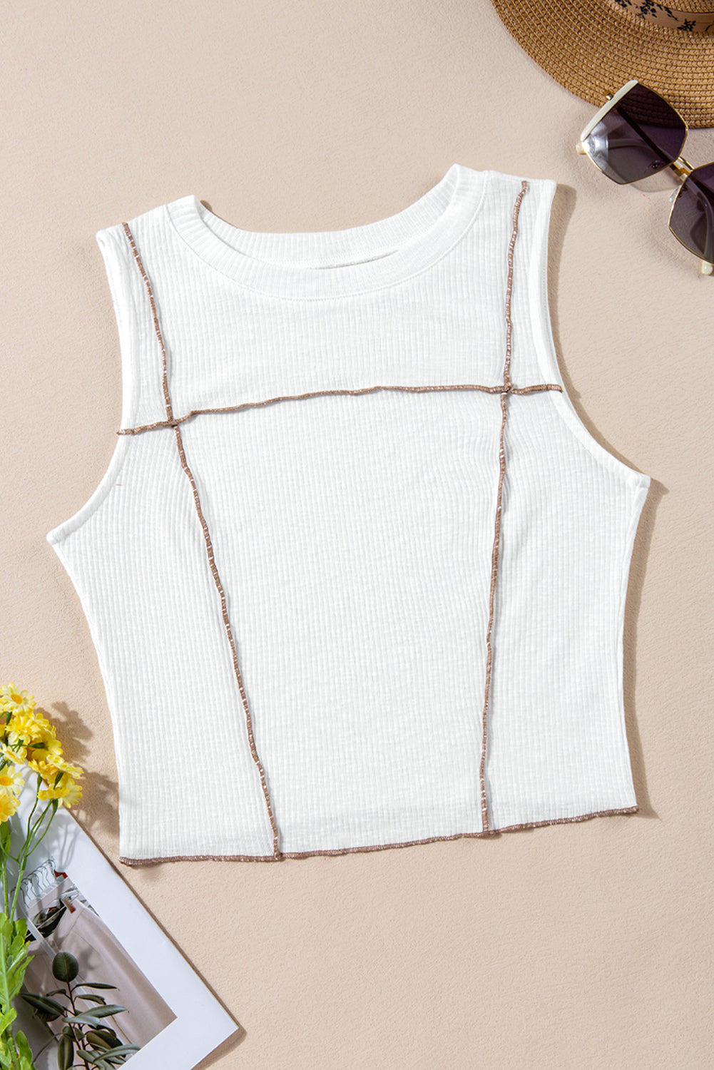 Honeybee Mumford's Round Neck Sleeveless Tank