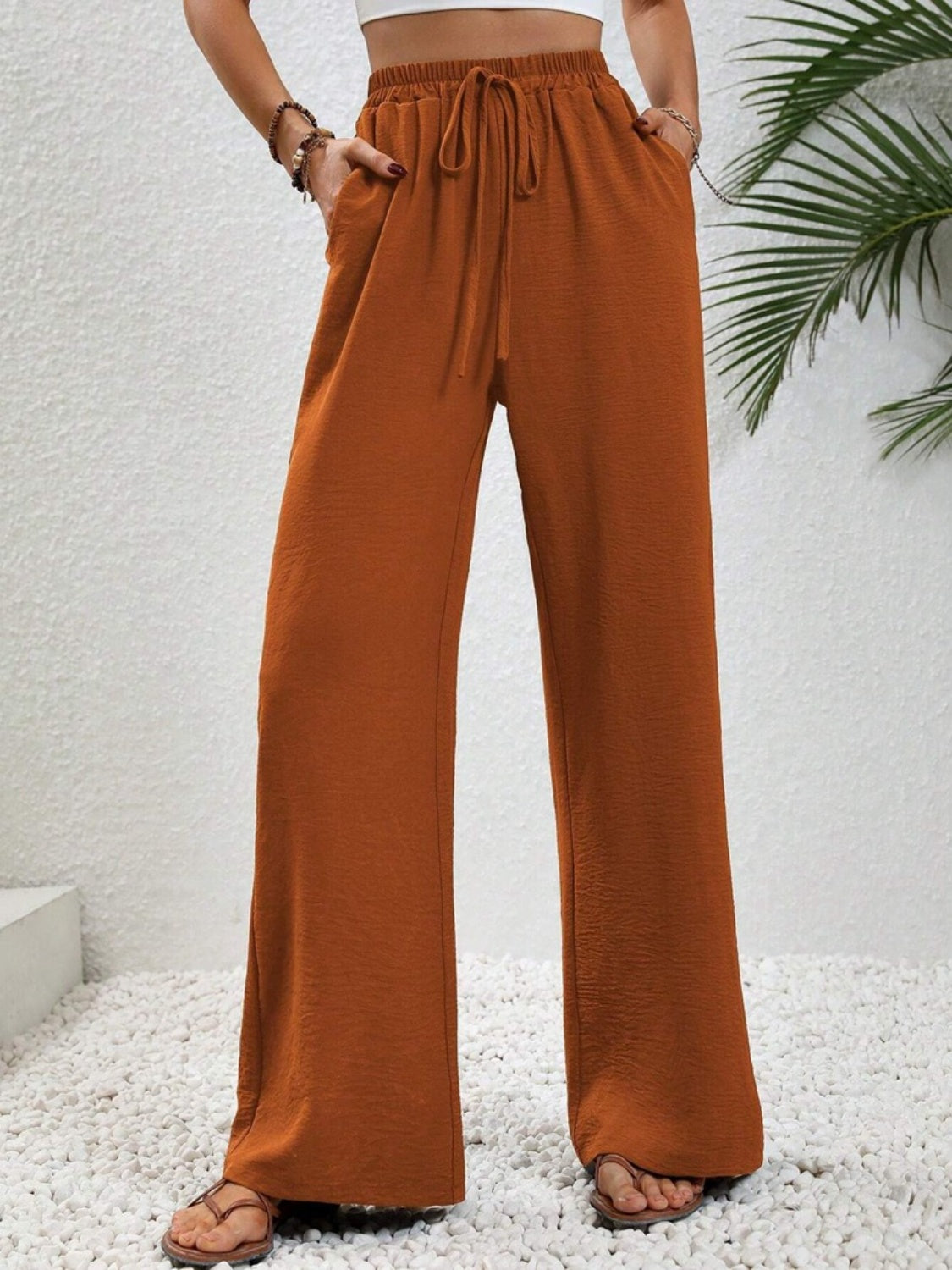 Honeybee Mumford's Wide Leg Drawstring Pants