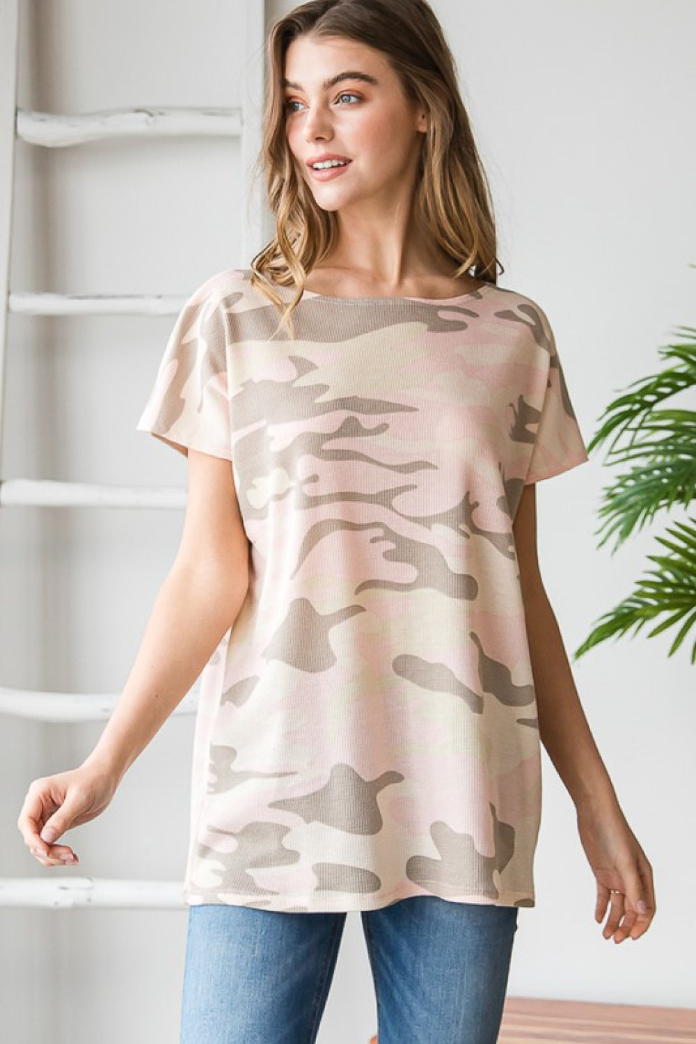 Honeybee Mumford's Heimish Full Size Camouflage Tunic T-Shirt