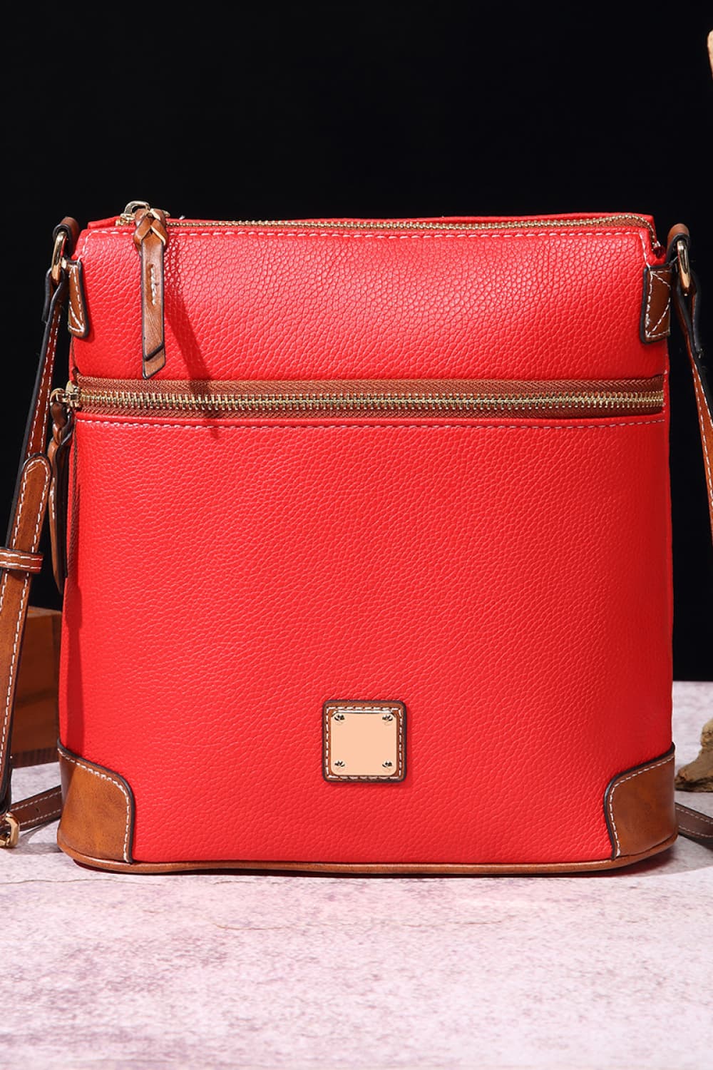 Honeybee Mumford's Leather Crossbody Bag