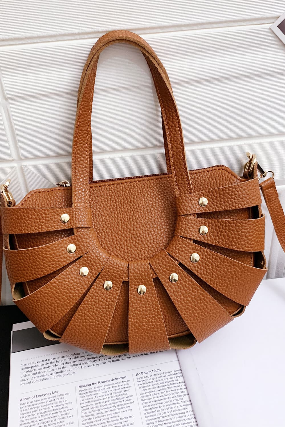 Honeybee Mumford's Leather Handbag