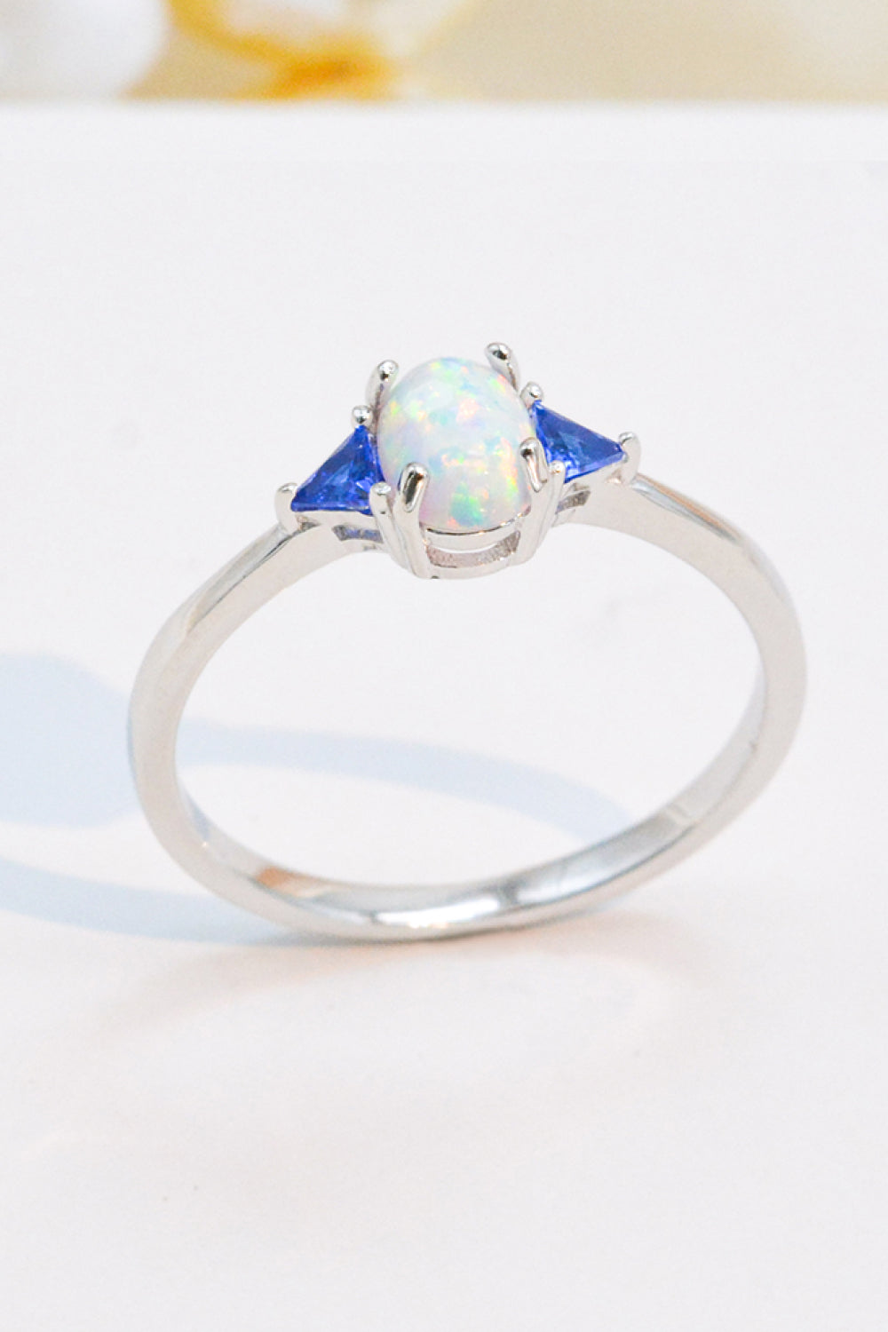 Honeybee Mumford's Contrast Sterling Silver Opal Ring