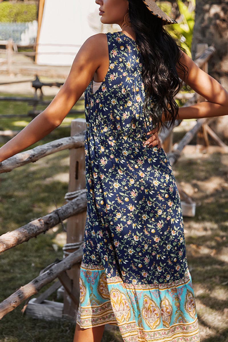 Honeybee Mumford's Floral Boho Mixed Dress