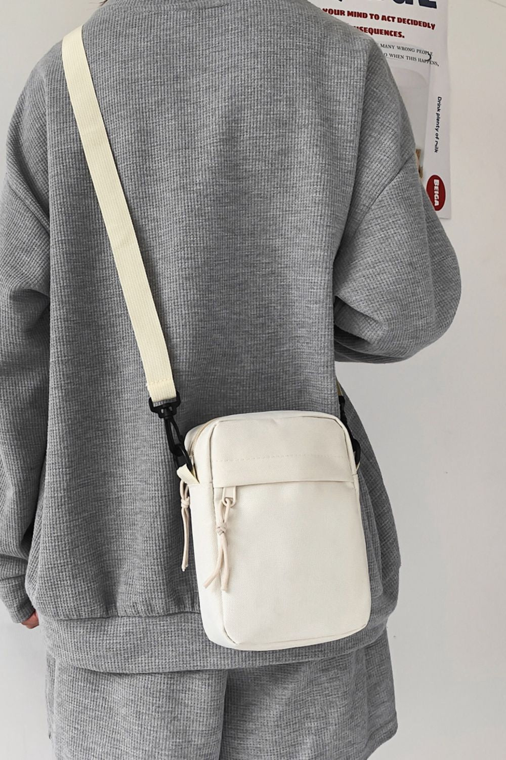 Honeybee Mumford's Wide Strap Polyester Crossbody Bag