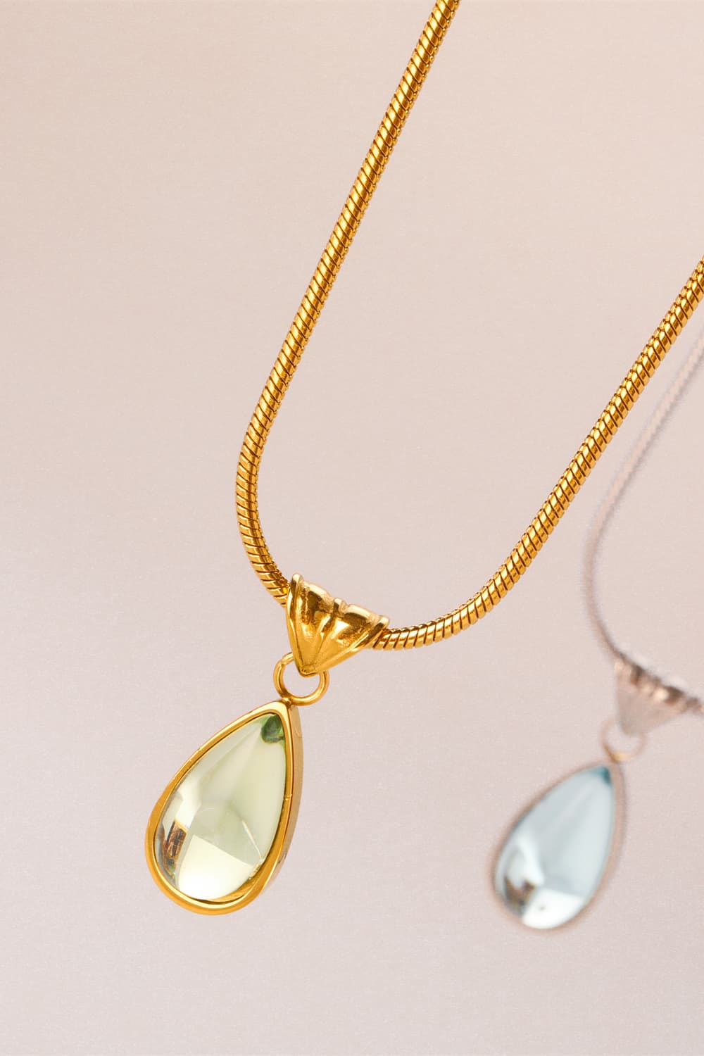 Honeybee Mumford's Teardrop Shape Pendant Necklace