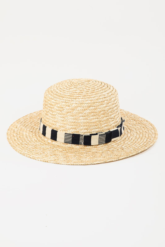 Honeybee Mumford's Strap Wide Brim Straw Hat