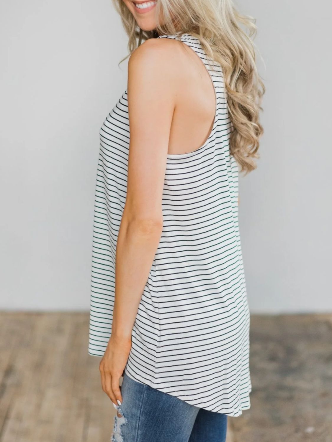 Honeybee Mumford's High-Low Striped Tank