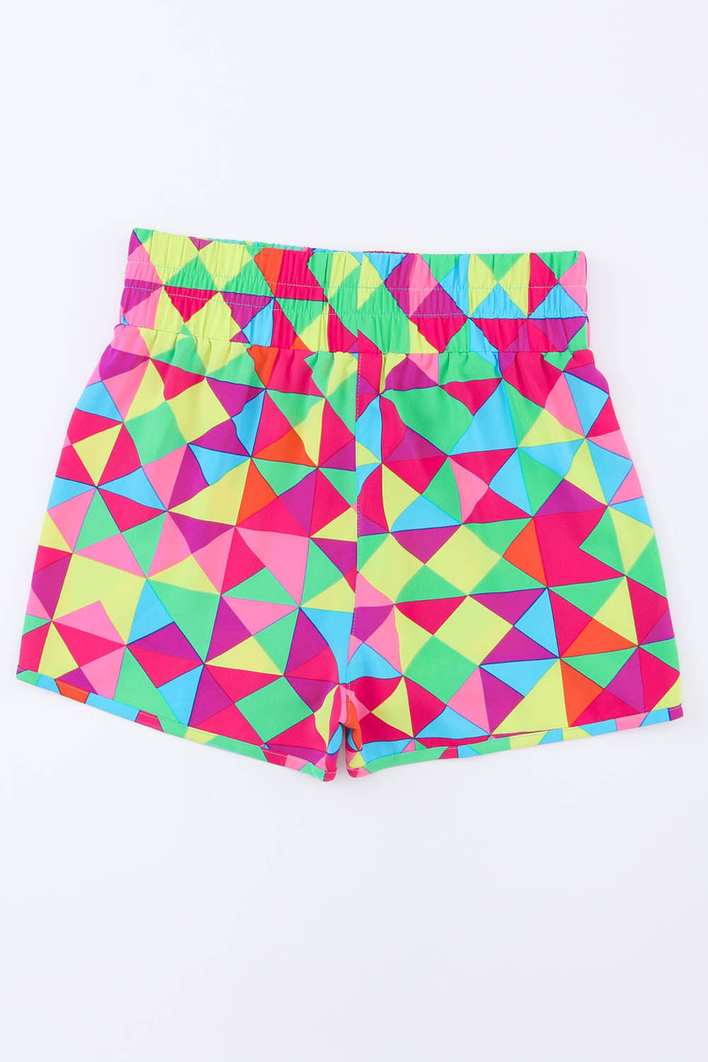 Honeybee Mumford's Multicolor Geometric High Waisted Athletic Shorts