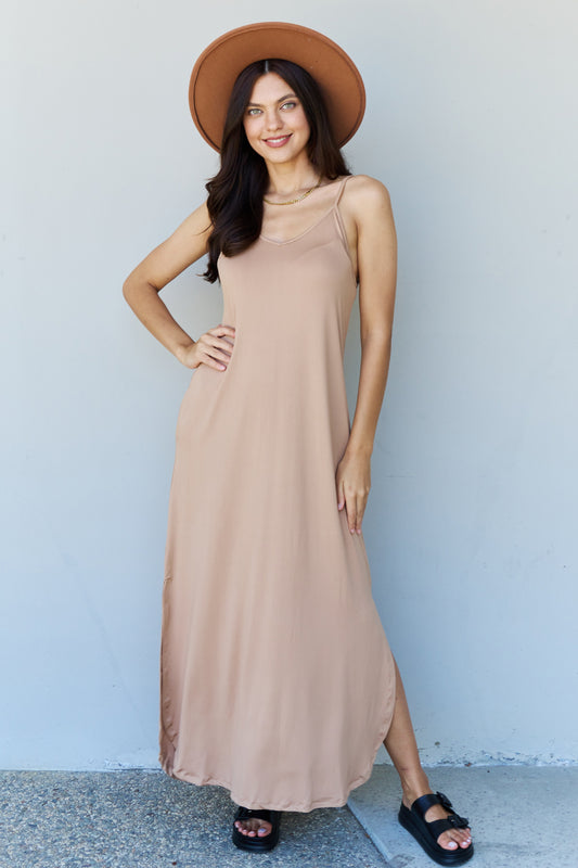 Honeybee Mumford's Cami Side Dress in Camel