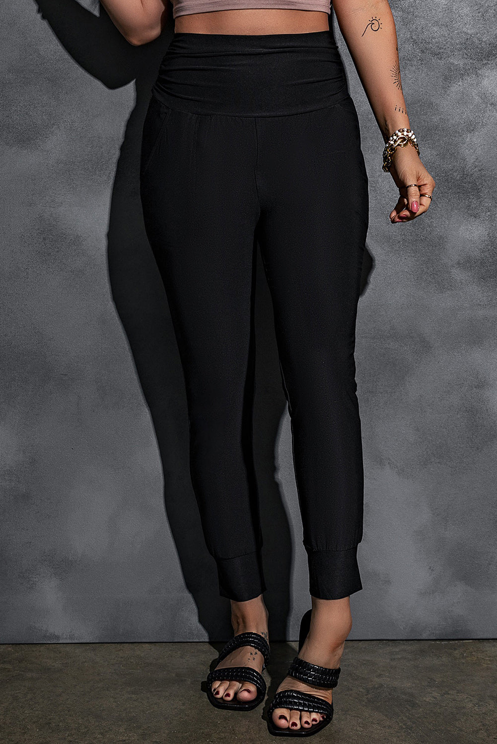 Honeybee Mumford's High-Rise Wide Waistband Joggers