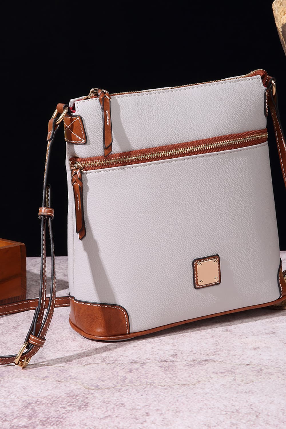 Honeybee Mumford's Leather Crossbody Bag