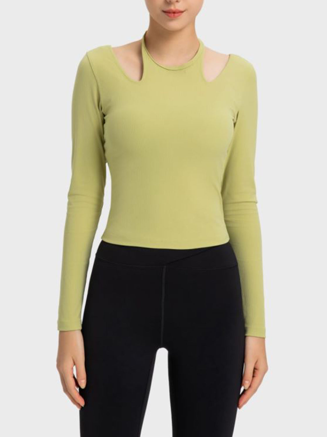 Honeybee Mumford's Halter Neck Long Sleeve Sporty Top