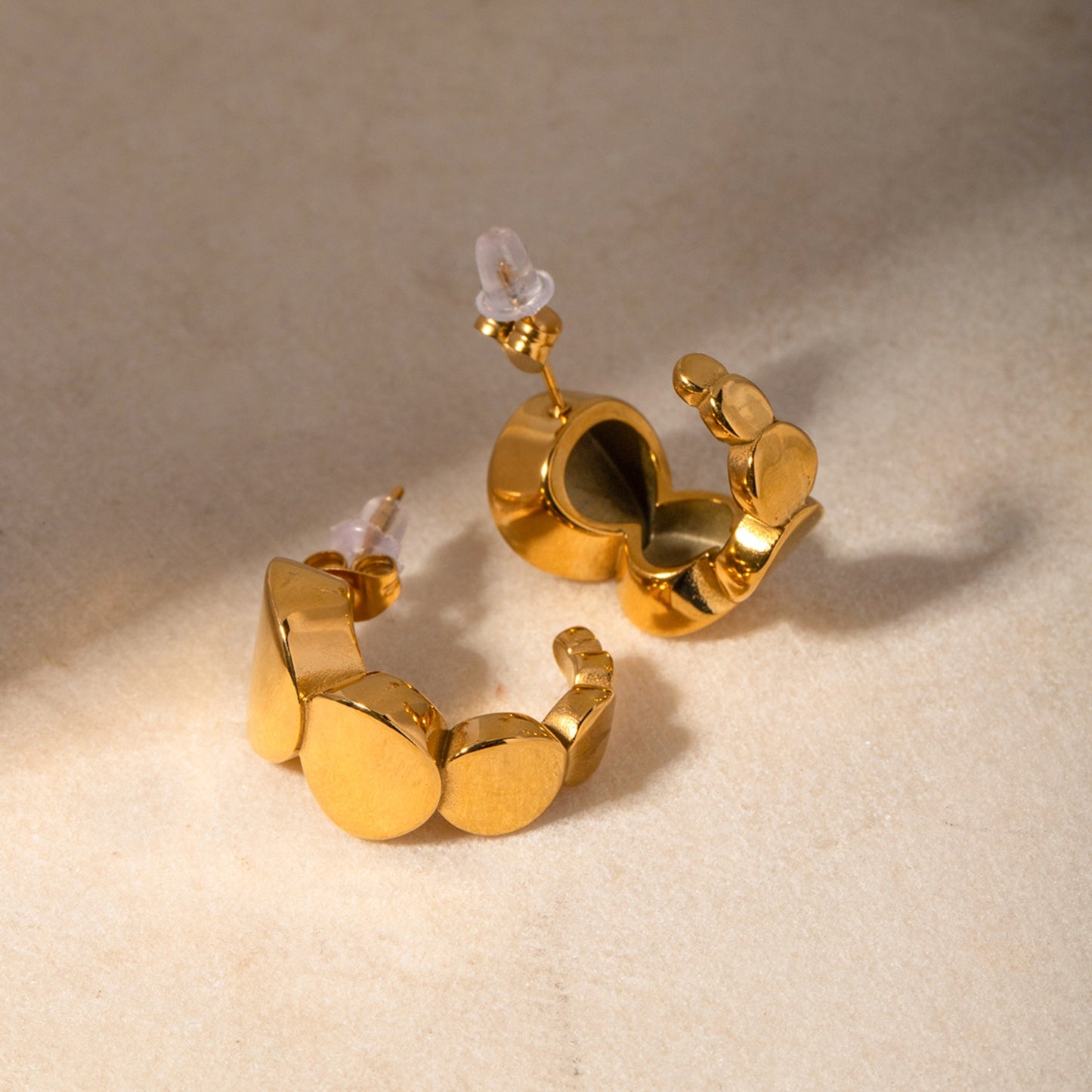 honeybee Mumford's18K Gold-Plated C-Hoop Earrings