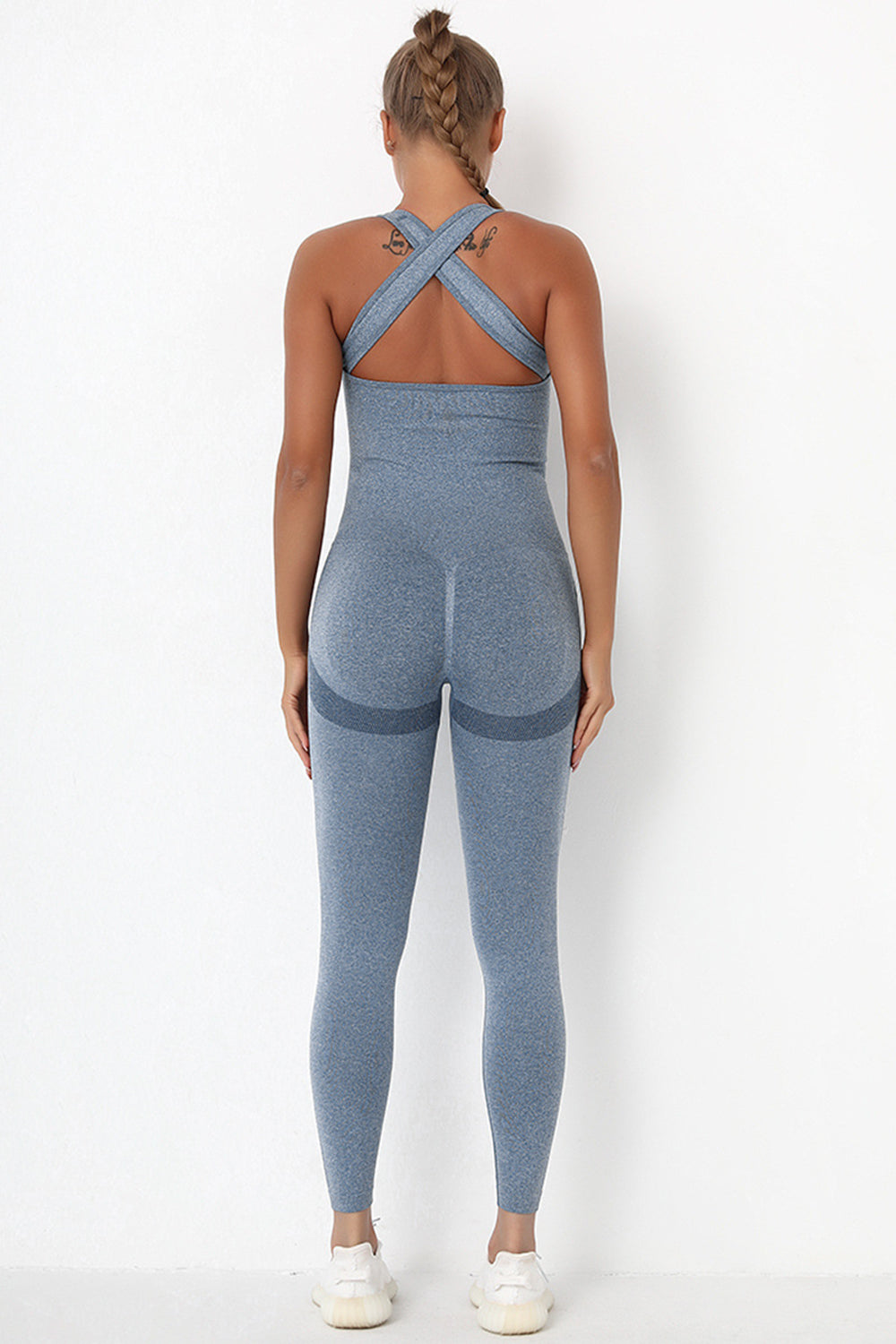 Honeybee Mumford's Crisscross Wide Strap Active Jumpsuit