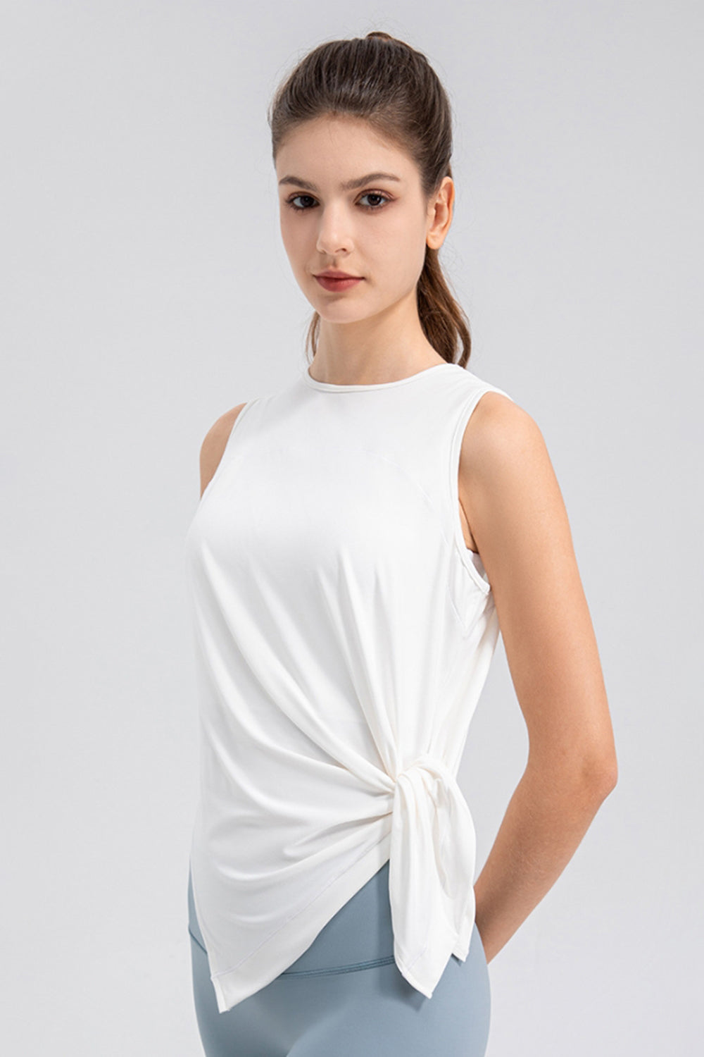 Honeybee Mumford's Slit Round Neck Tank