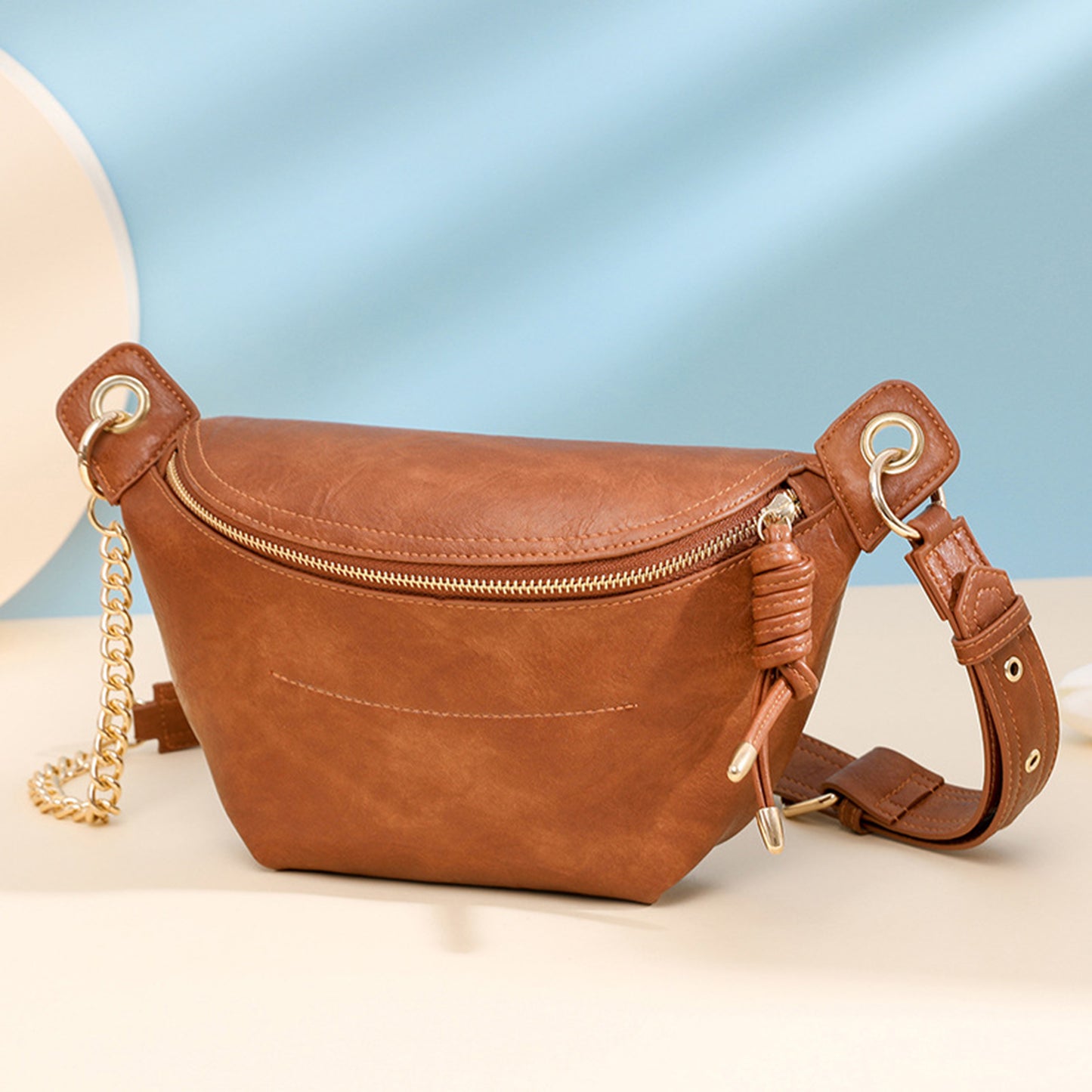 honeybee Mumford's  Leather Sling Bag