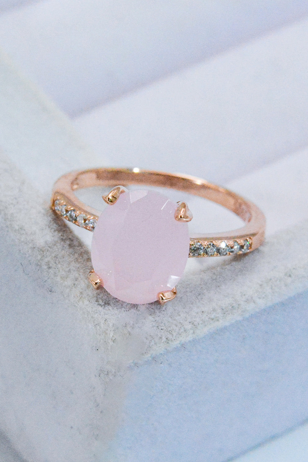 Honeybee Mumford's 18k rose gold-plated Quartz Ring