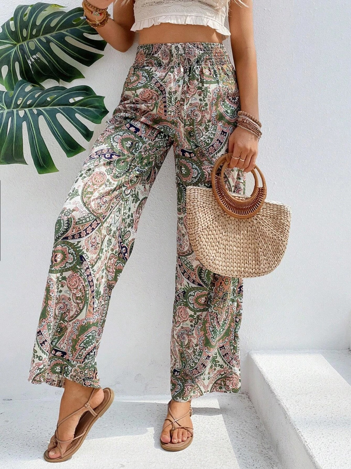 Honeybee Mumford's Printed Wide Leg Pants