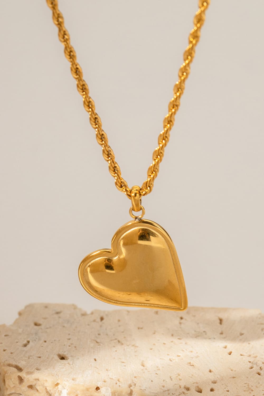 Honeybee Mumford's Heart Pendant Necklace