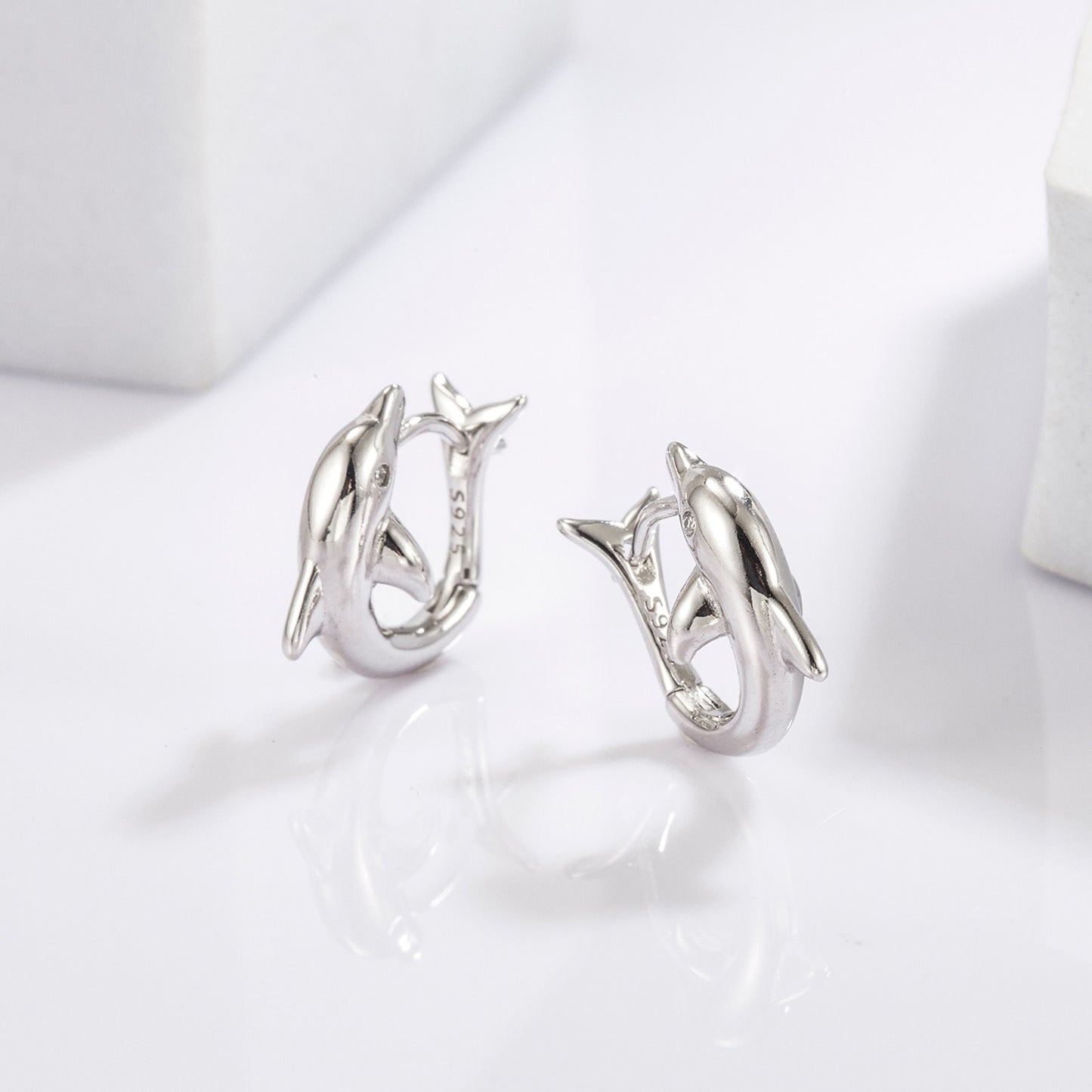 honeybee Mumford's Sterling Silver Dolphin Earrings