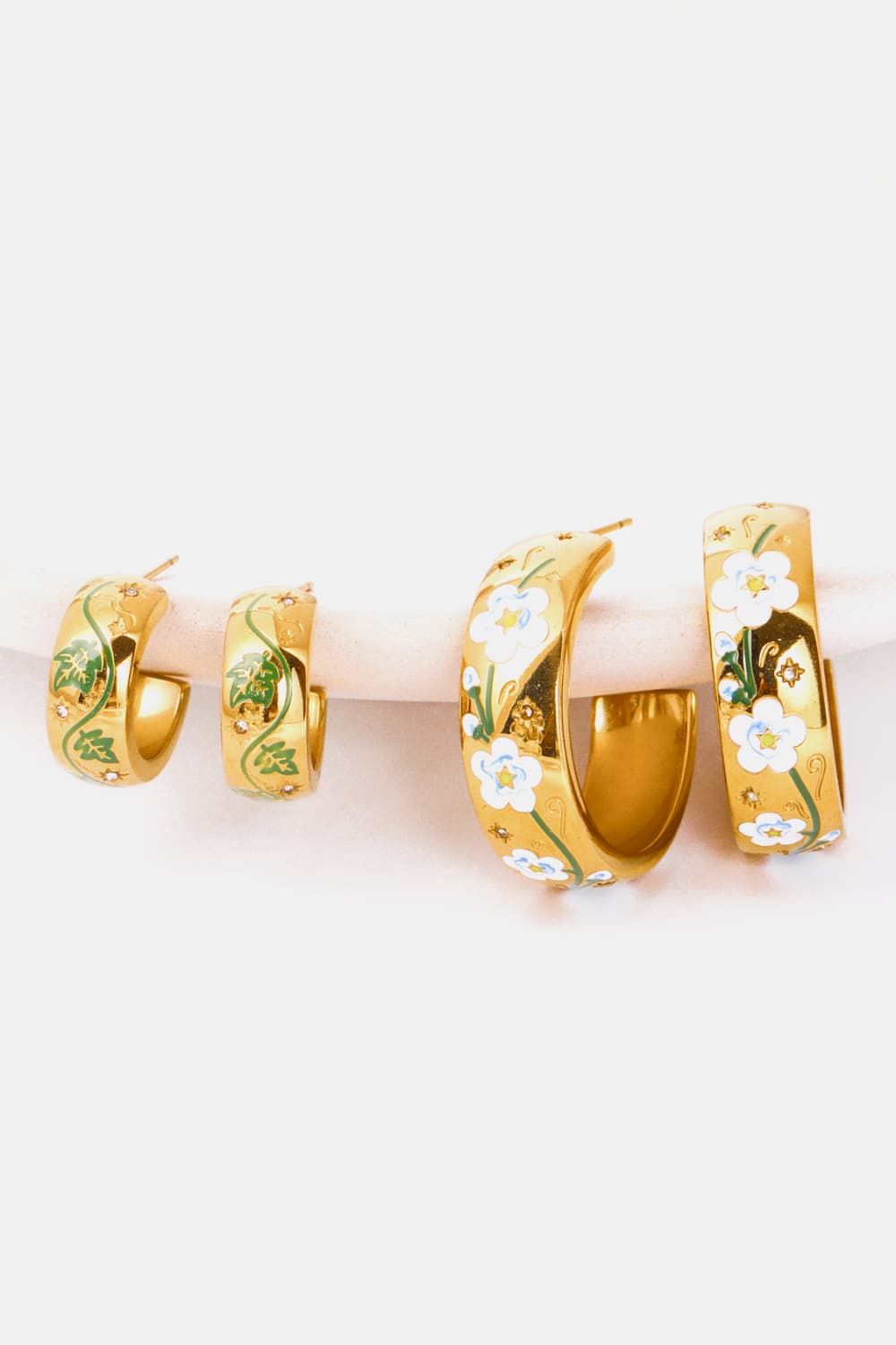 honeybee Mumford's 18K Gold Plated Ring Shape C-Hoop Earrings