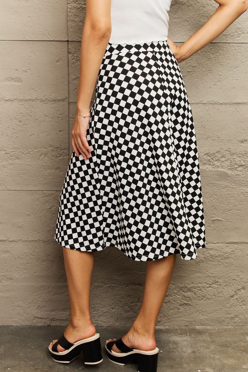 Honeybee Mumford's Wide Waistband Knee Length Skirt