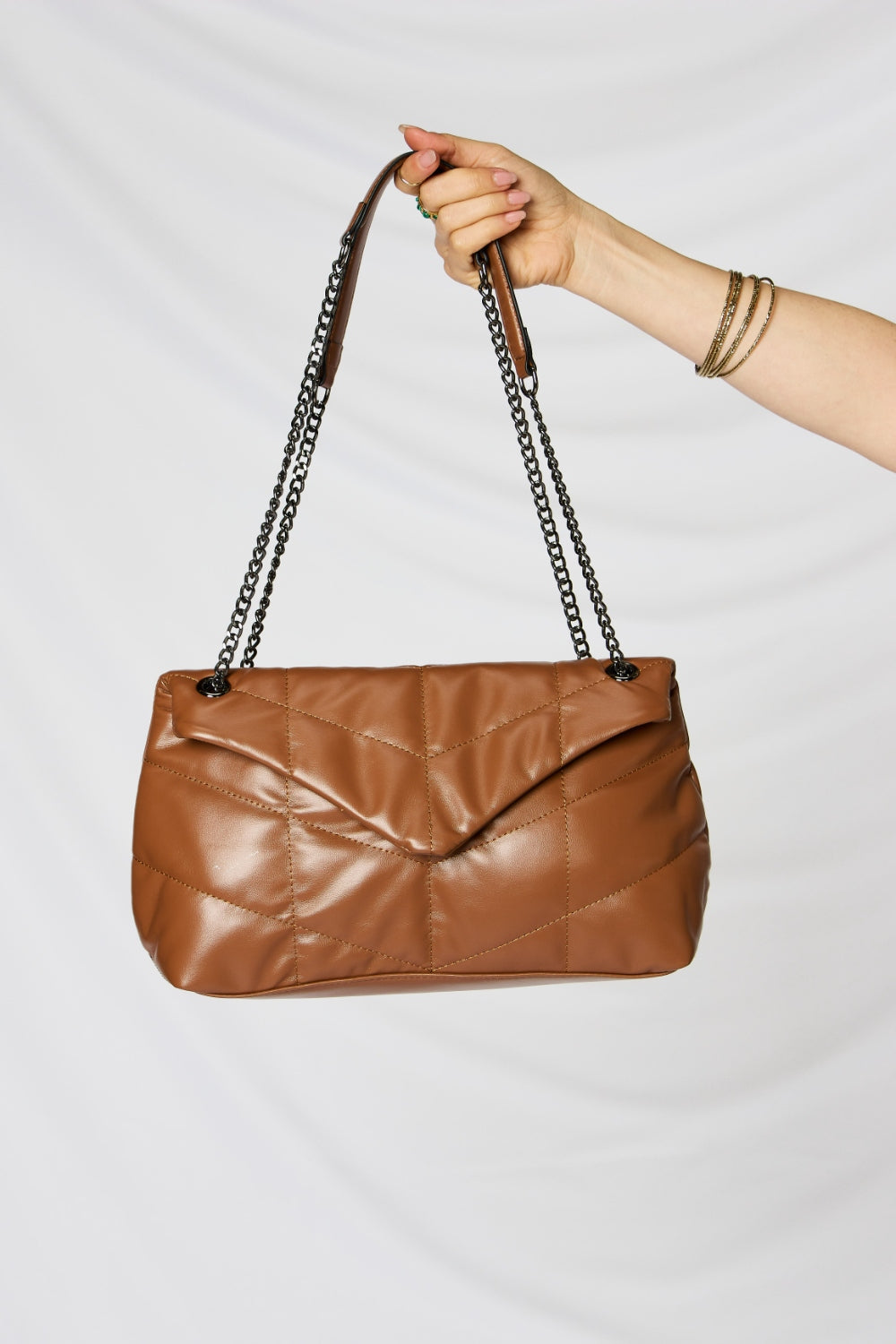 Honeybee Mumford's Leather Chain Handbag