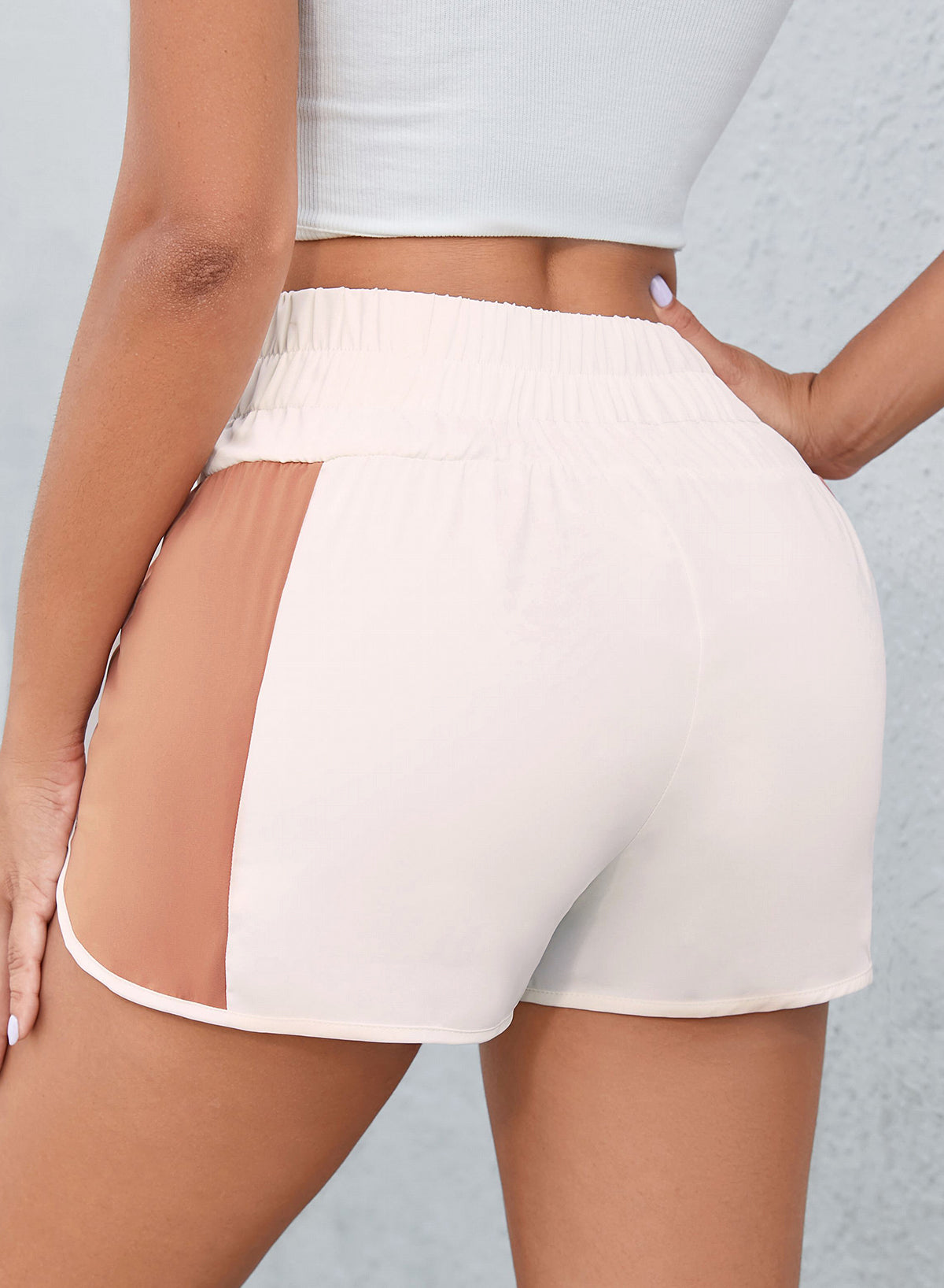 Honeybee Mumford's Color Block Wide Waistband Shorts