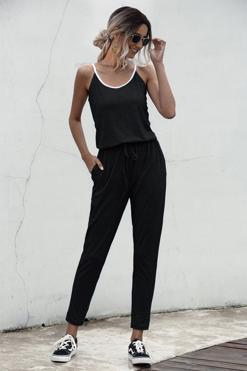 Honeybee Mumford's Contrast binding Cami Jumpsuit