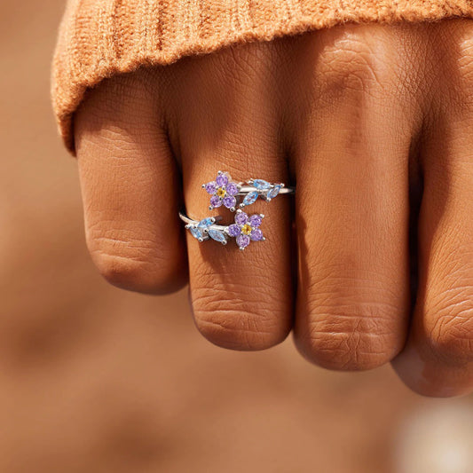 Honeybee Mumford's Flower Shape Sterling Silver Ring