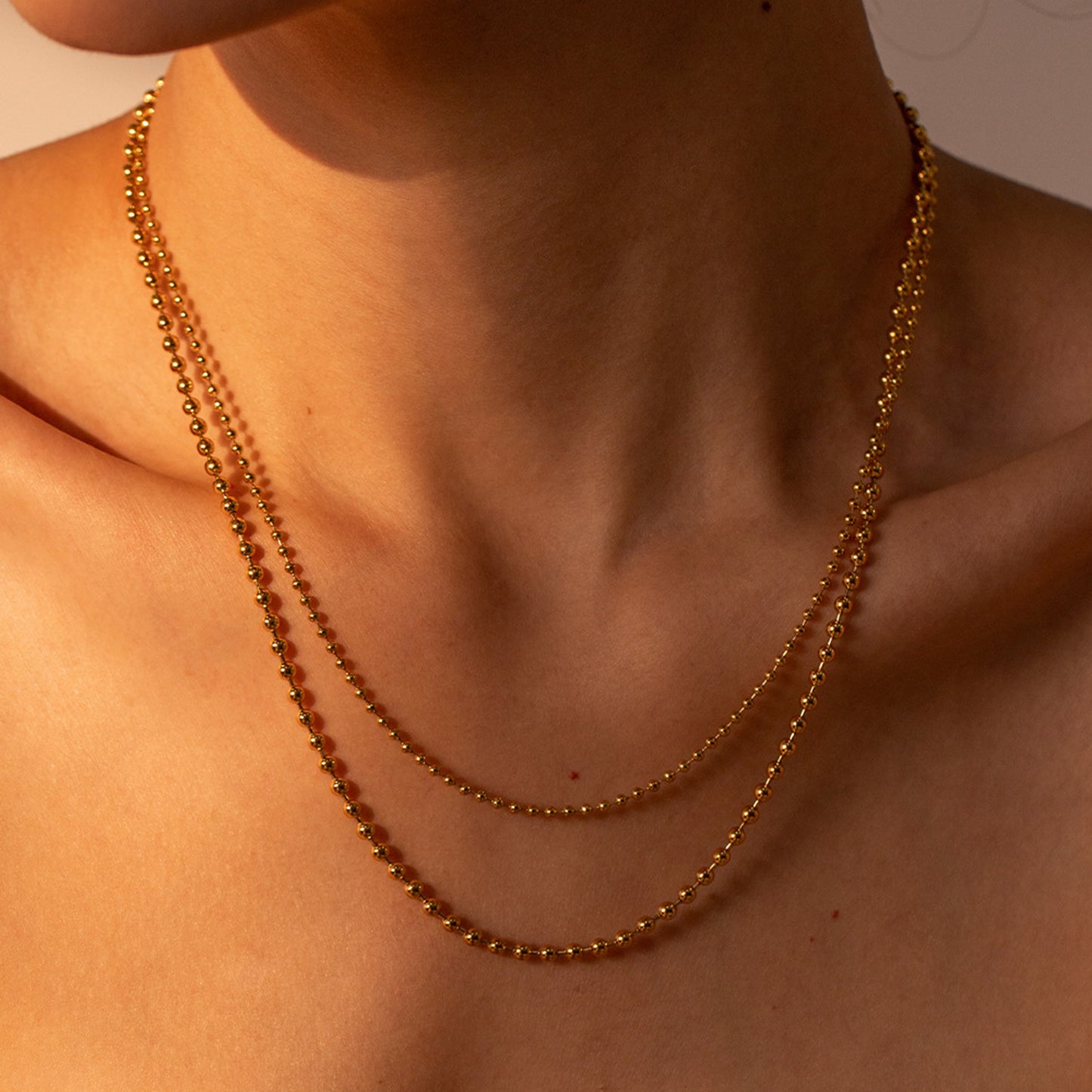 Honeybee Mumford's 18K Gold-Plated Lobster Closure Bead Necklace