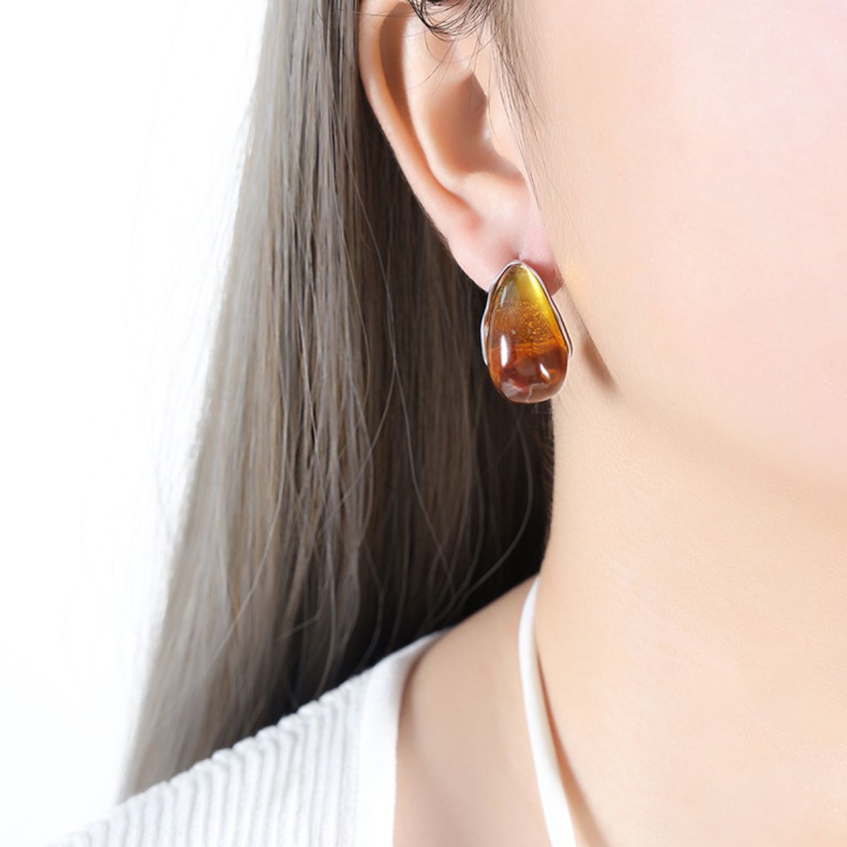 honeybee Mumford's Resin Teardrop Earrings