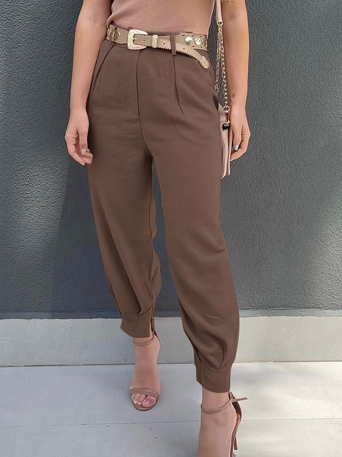 Honeybee Mumford's High Waist Cropped Pants