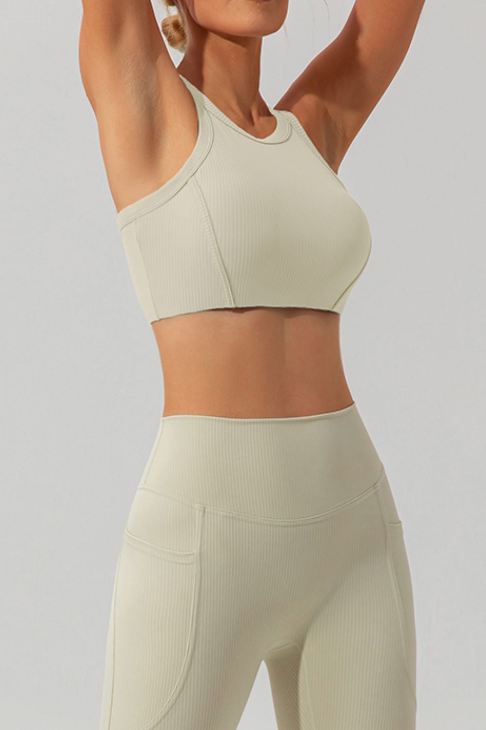 Honeybee Mumford's Round Neck Racerback Active Tank