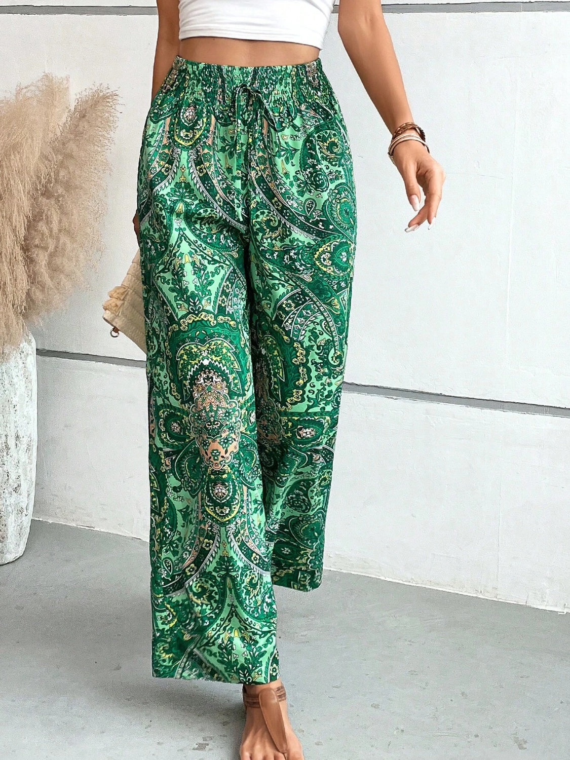 Honeybee Mumford's Printed Wide Leg Pants