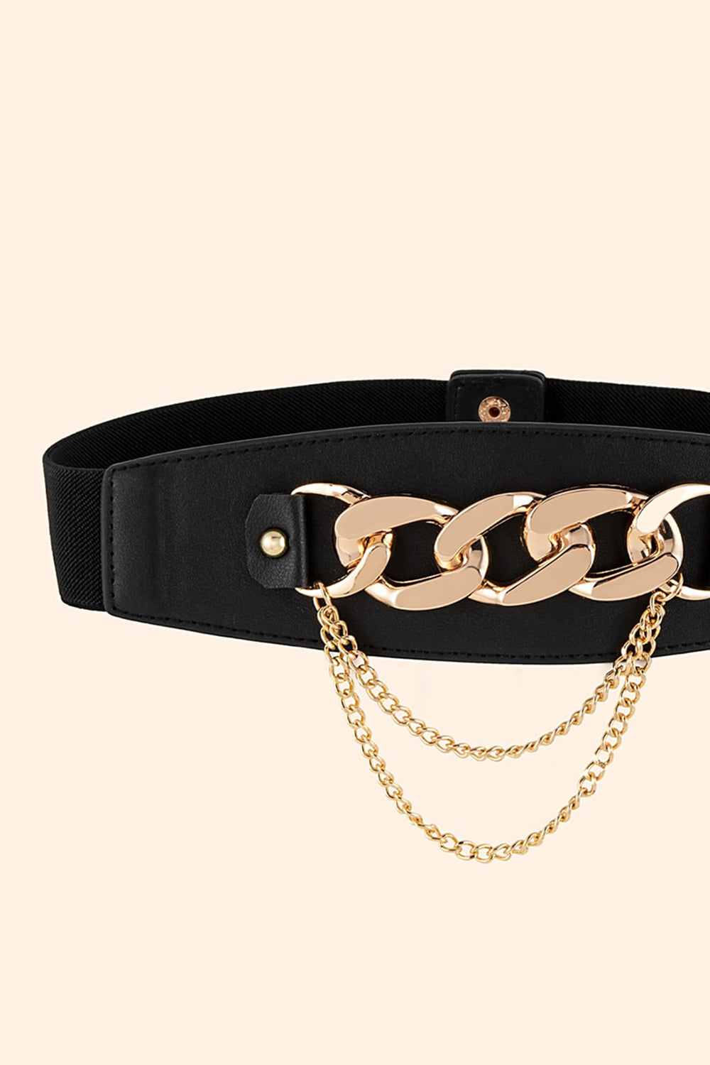 Honeybee Mumford's Chain Detail Leather Belt