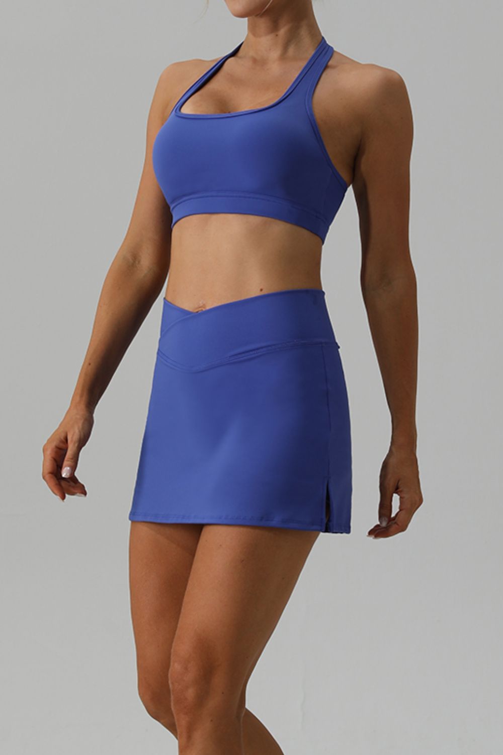 Honeybee Mumford's Halter Neck Tank and Slit Skirt Active Set