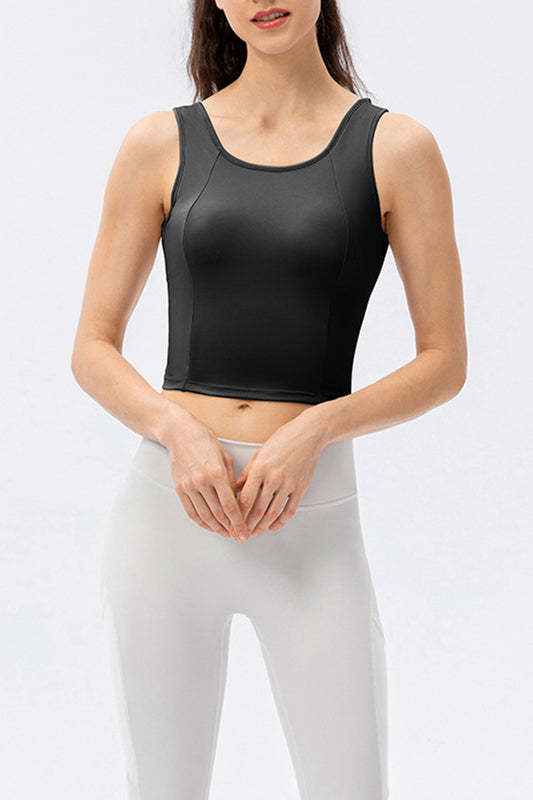 Honeybee Mumford's Round Neck Wide Strap Active Tank