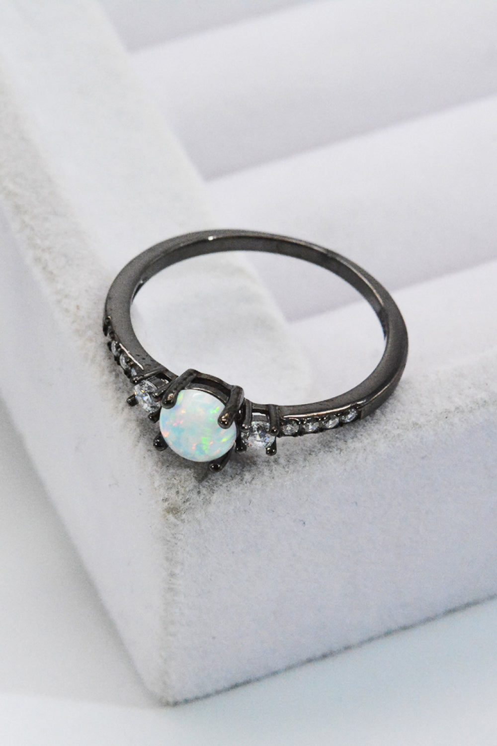 Honeybee Mumford's Honeybee Mumford Sterling Silver Round Opal Ring