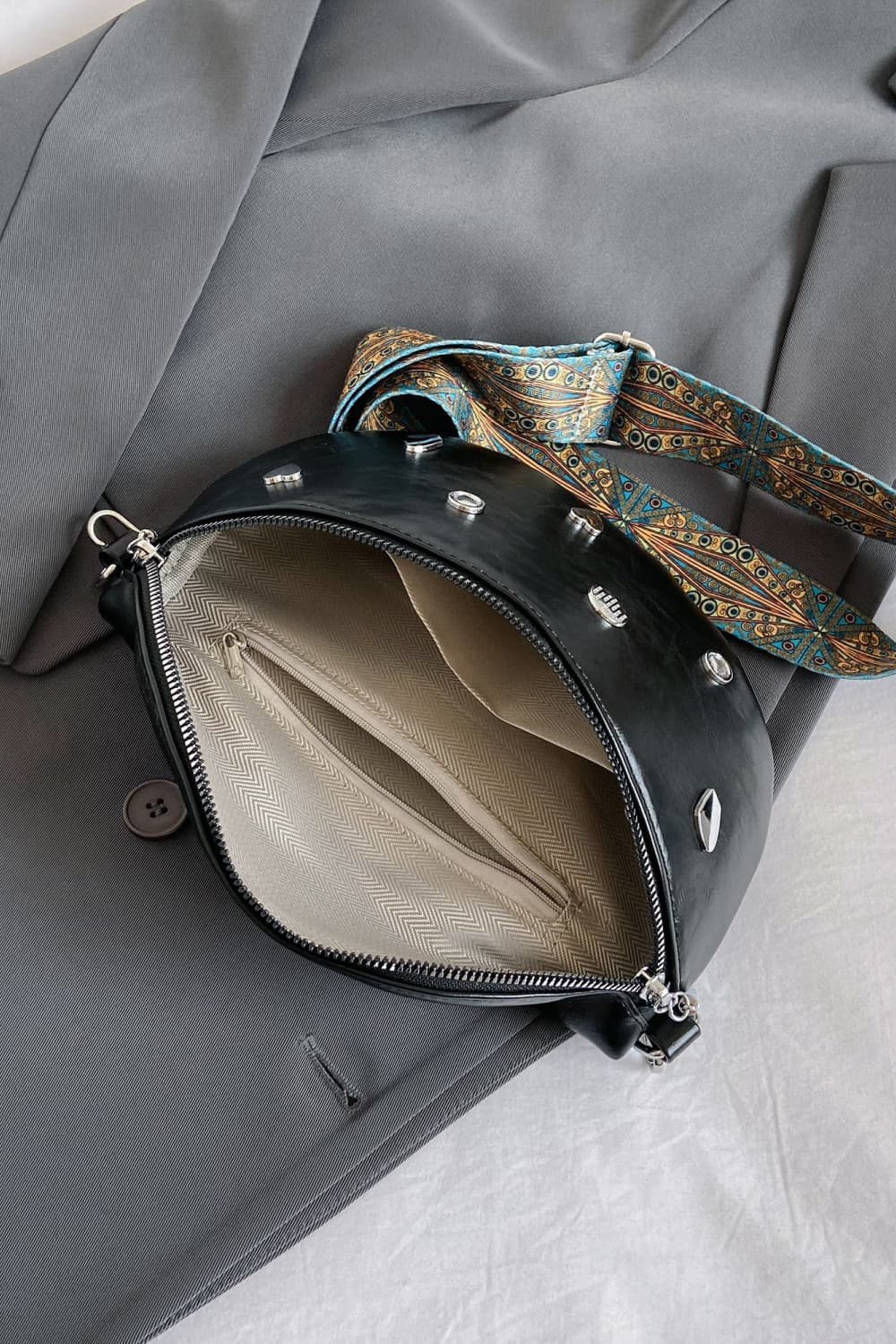 honeybee Mumford's Leather Sling Bag