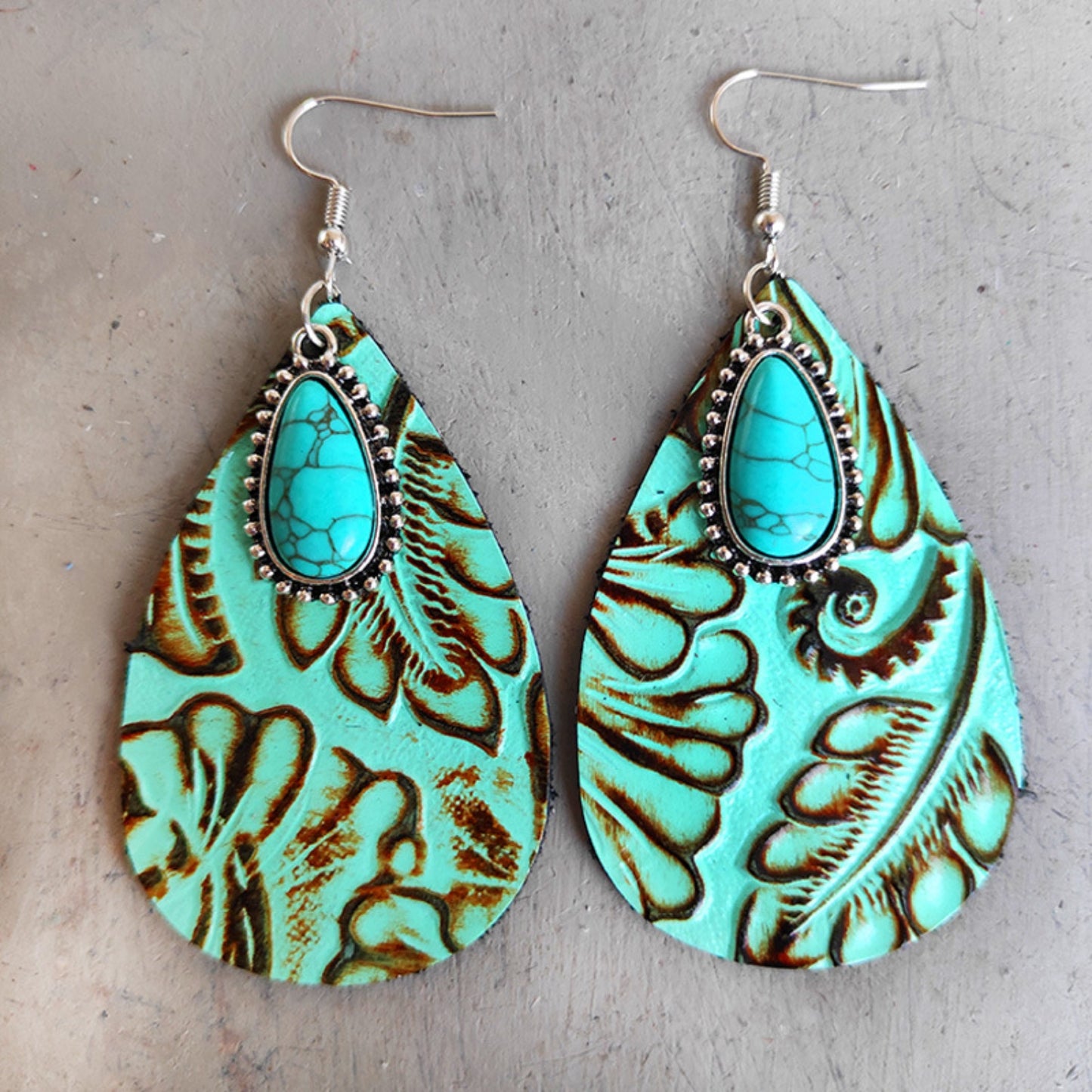 honeybee Mumford's Turquoise Teardrop Earrings