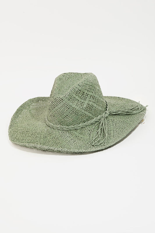 Honeybee Mumford's Braided Strap Wide Brim Hat