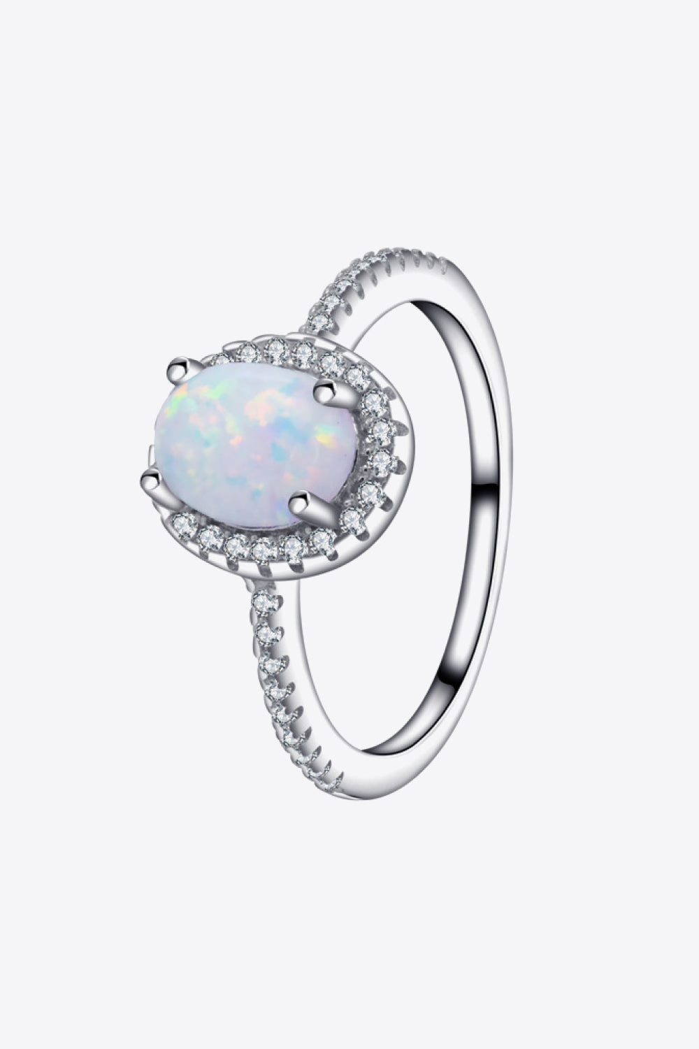 Honeybee Mumford's Opal Sterling Silver Halo Ring