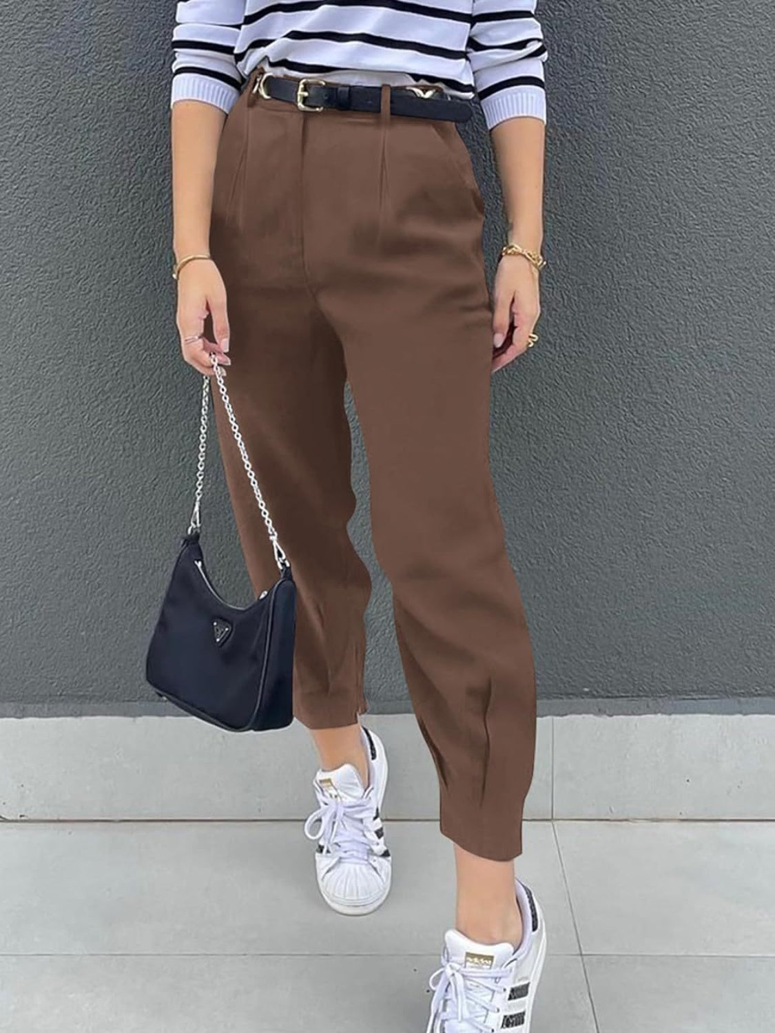 Honeybee Mumford's High Waist Cropped Pants