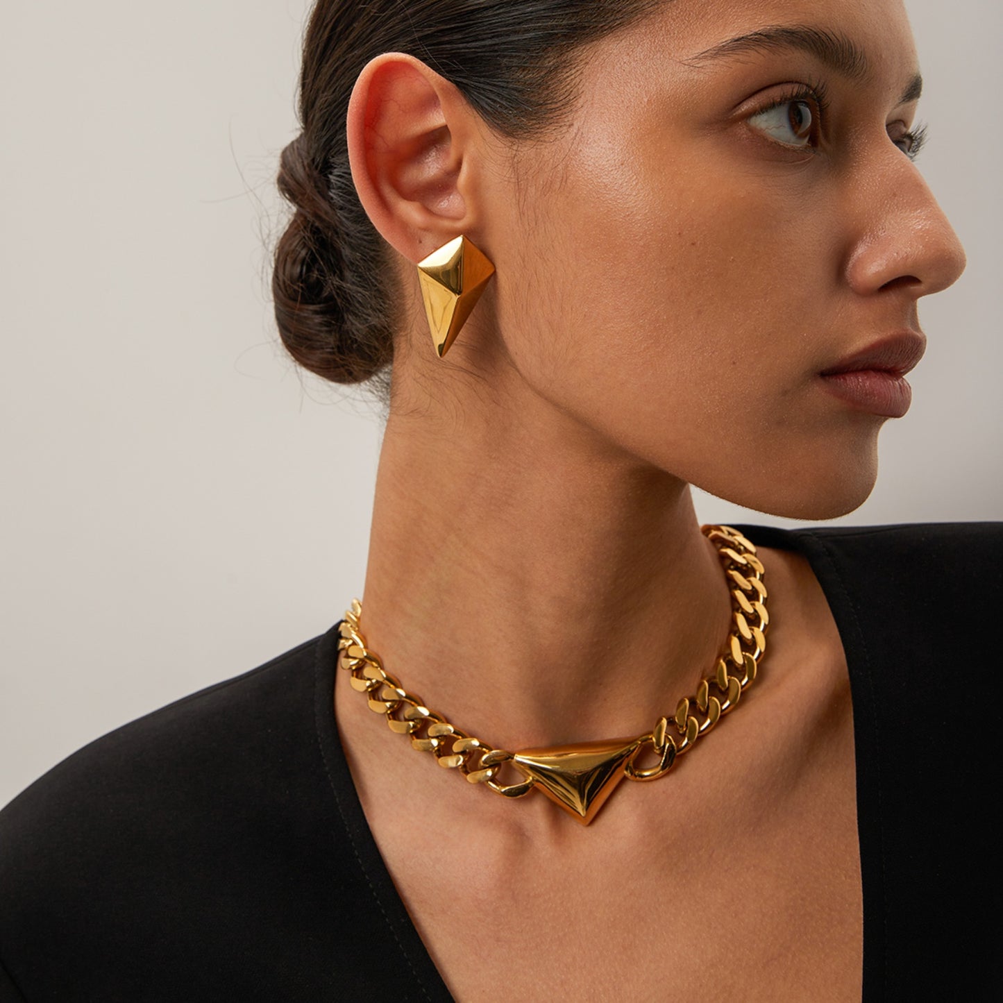 honeybee Mumford's 18K Gold-Plated Geometric Earrings