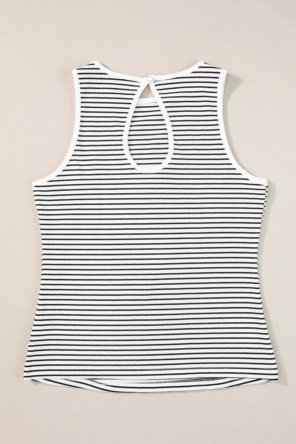 Honeybee Mumford's Cutout Striped Round Neck Tank