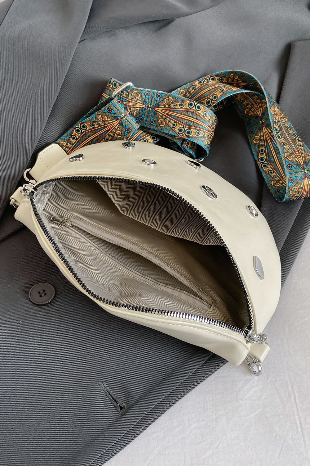 honeybee Mumford's Leather Sling Bag